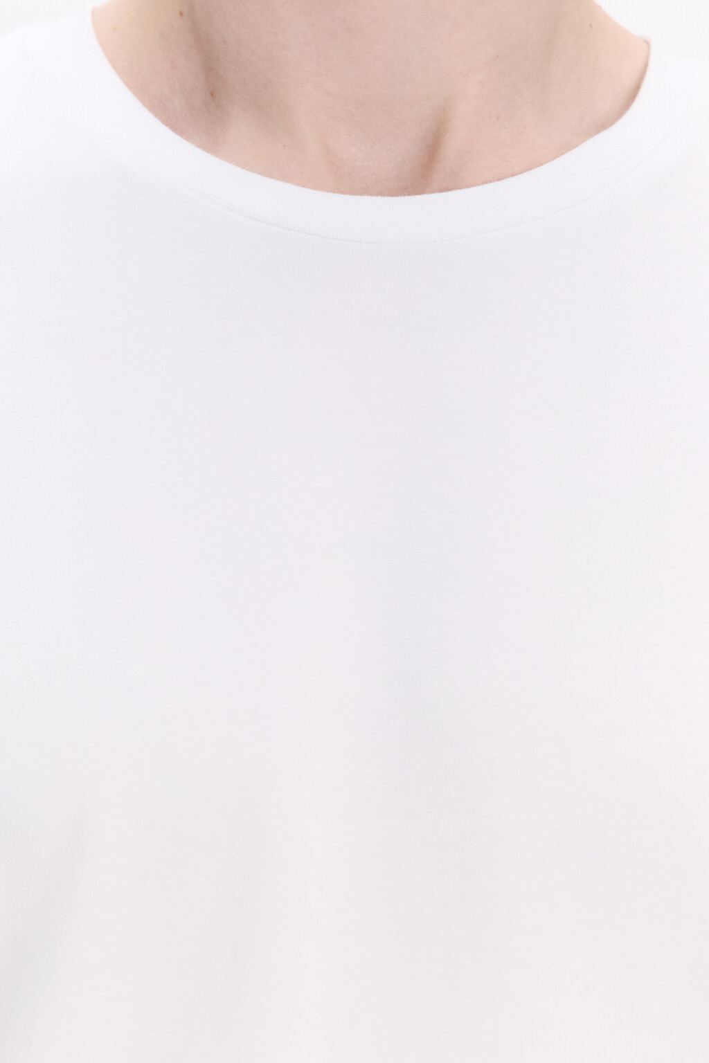 Футболка хлопковая облегающая - цвет белый - 5