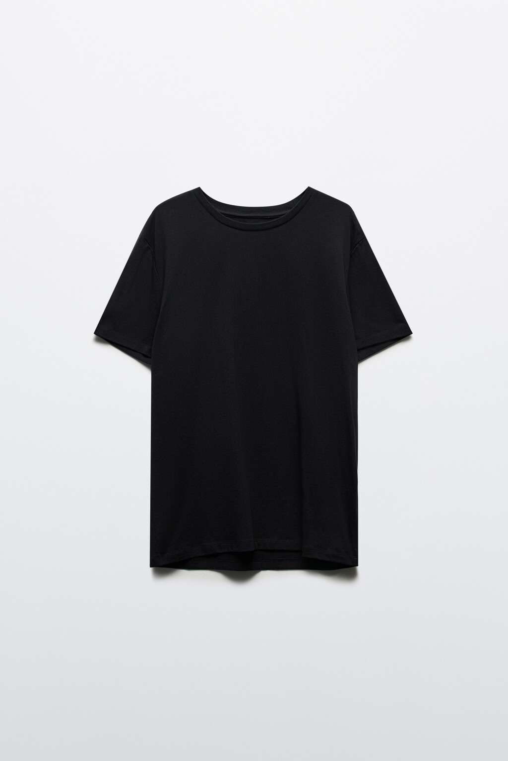 Футболка хлопковая облегающая - цвет черный - 7