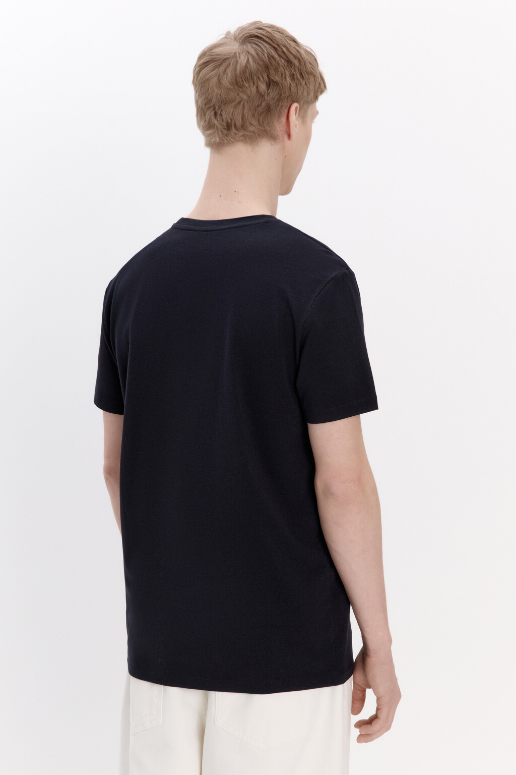 Футболка хлопковая облегающая - цвет черный - 3