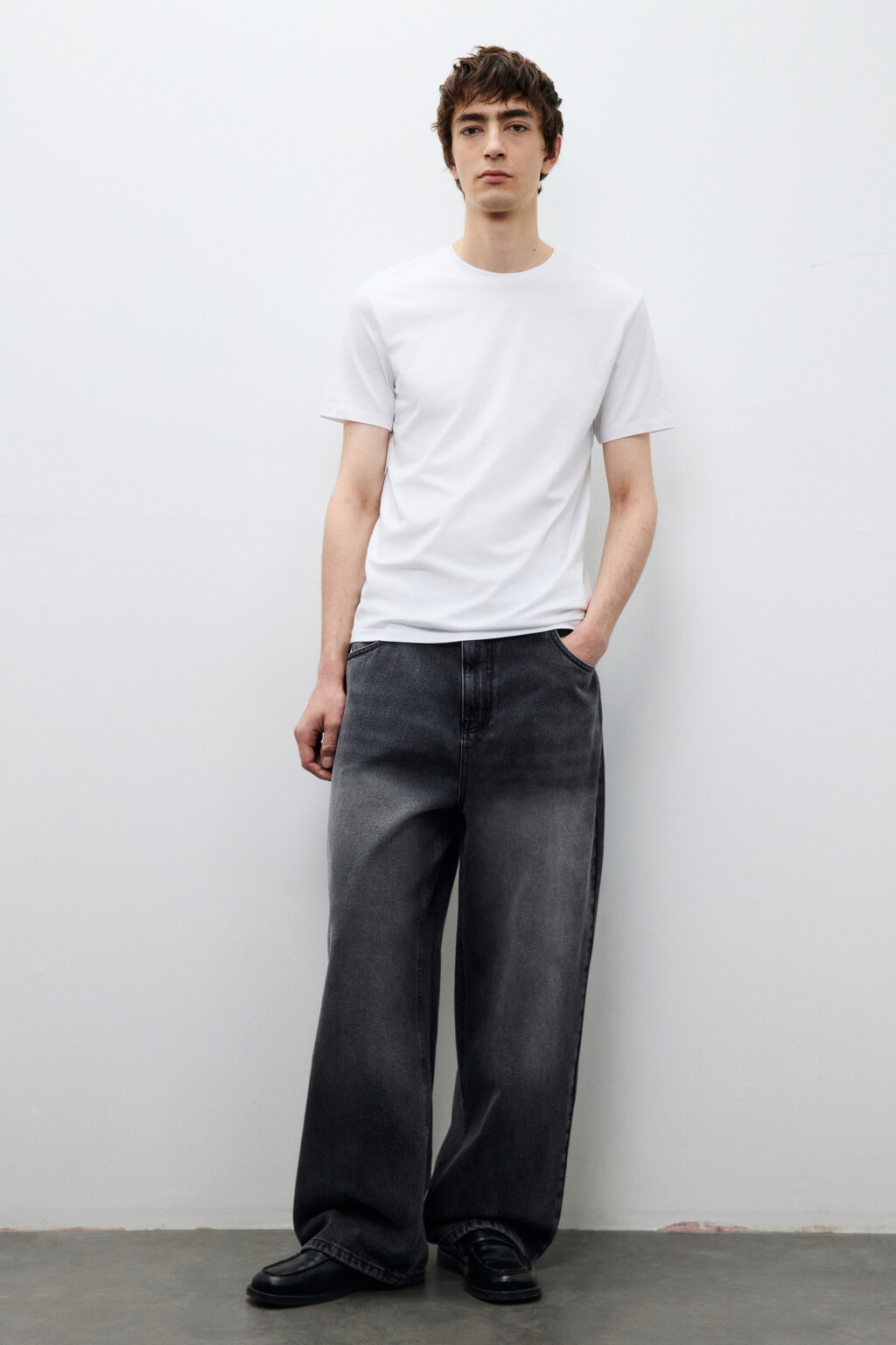 Футболка облегающая базовая - цвет белый - 4