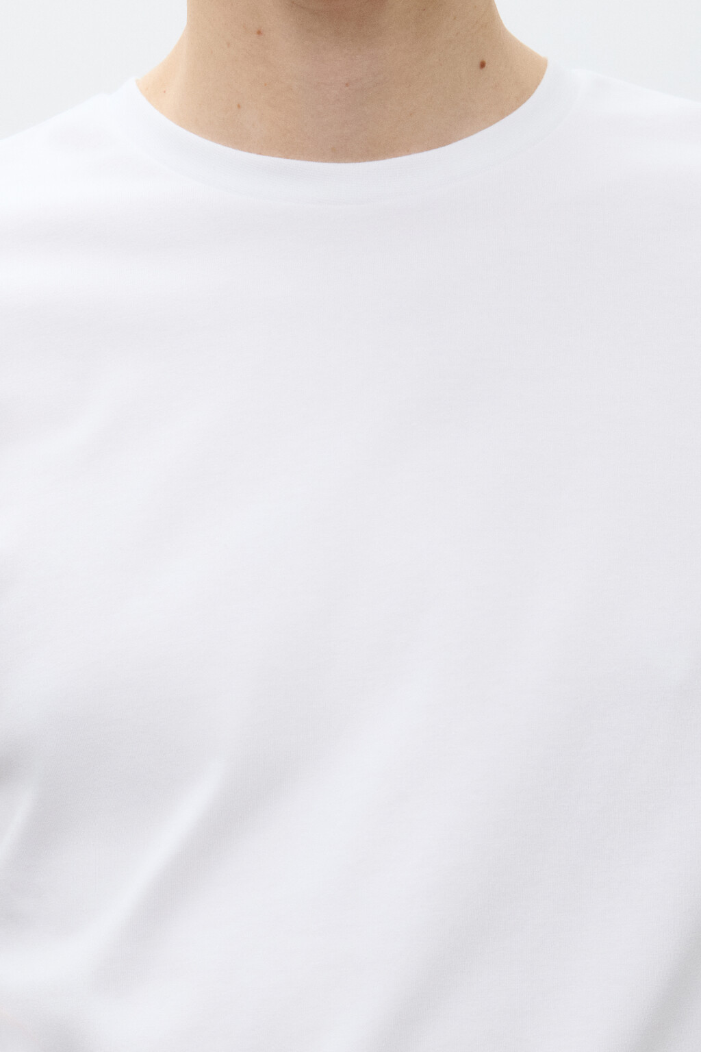 Футболка облегающая базовая - цвет белый - 5