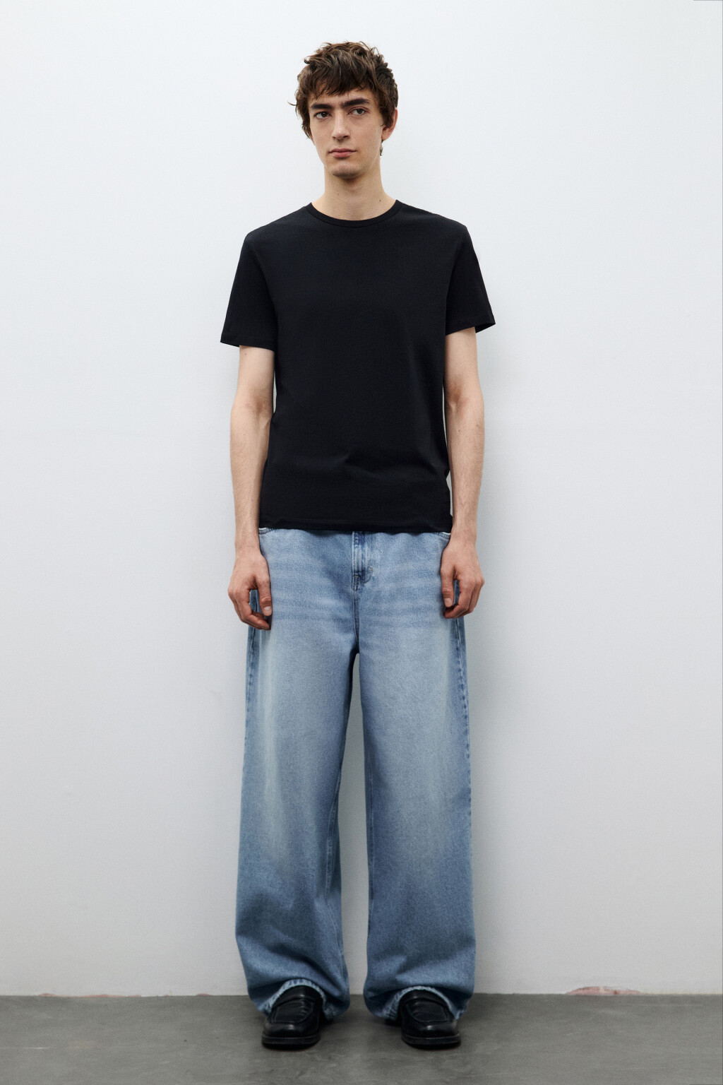 Футболка облегающая базовая - цвет черный - 4