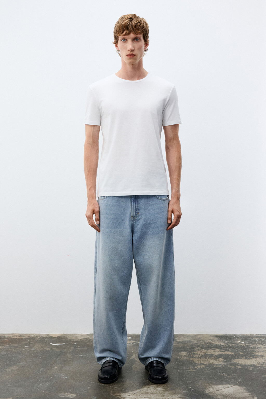 Футболка облегающая базовая - цвет белый - 4