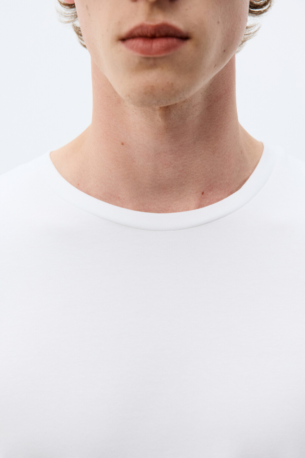 Футболка облегающая базовая - цвет белый - 5