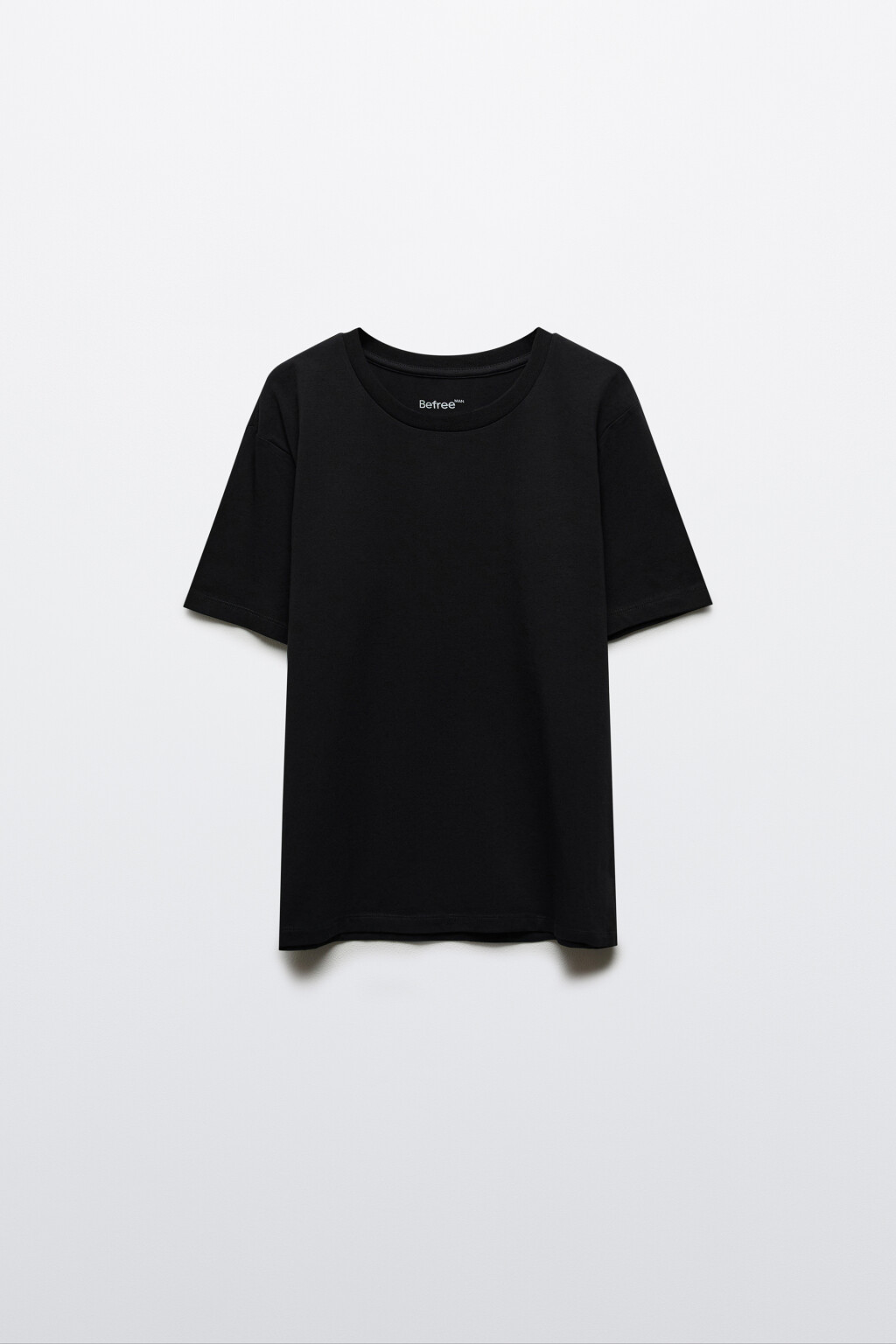 Футболка облегающая базовая - цвет черный - 1