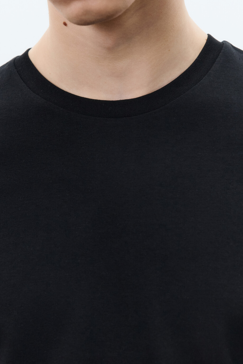 Футболка облегающая базовая - цвет черный - 5