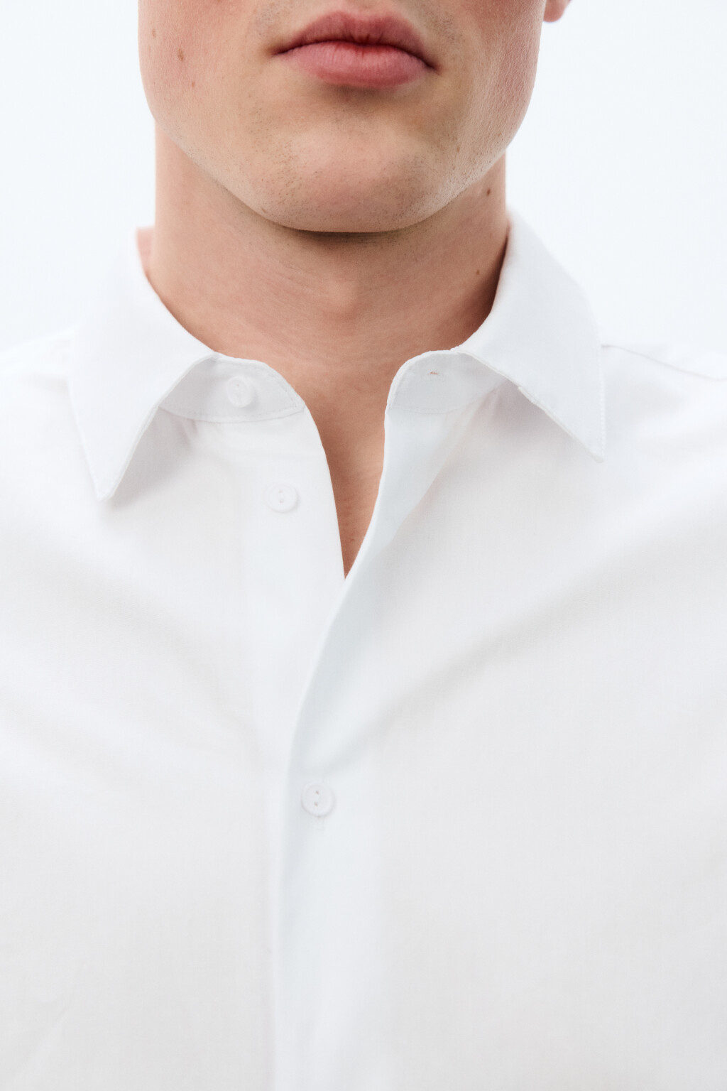 Рубашка классическая хлопковая - цвет белый - 6