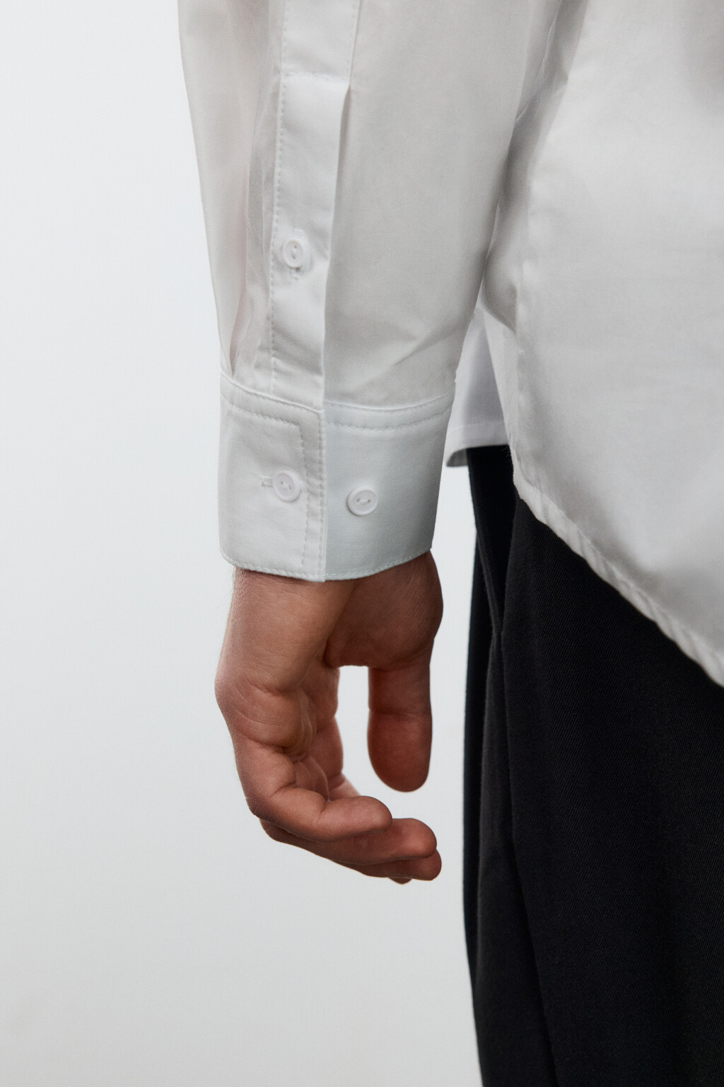 Рубашка классическая хлопковая - цвет белый - 7