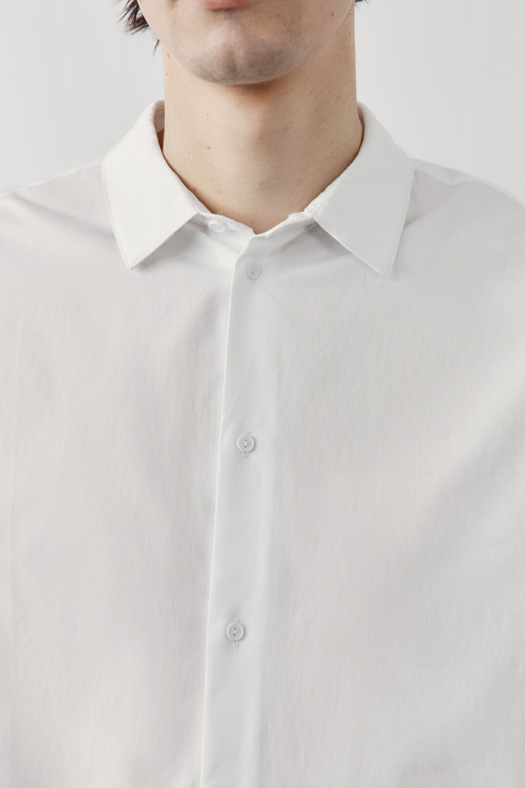 Рубашка классическая хлопковая - цвет белый - 5