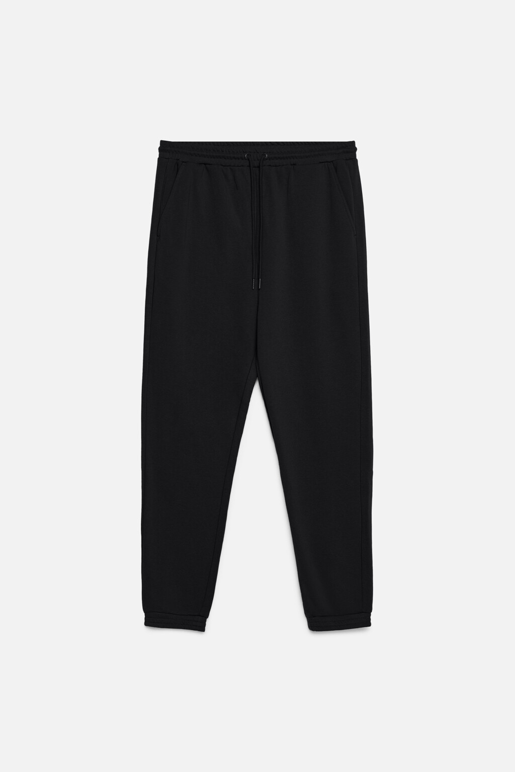 Брюки-джоггеры трикотажные без утепления - цвет черный - 8