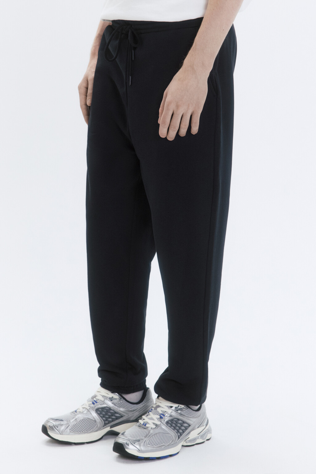 Брюки-джоггеры трикотажные без утепления - цвет черный - 3