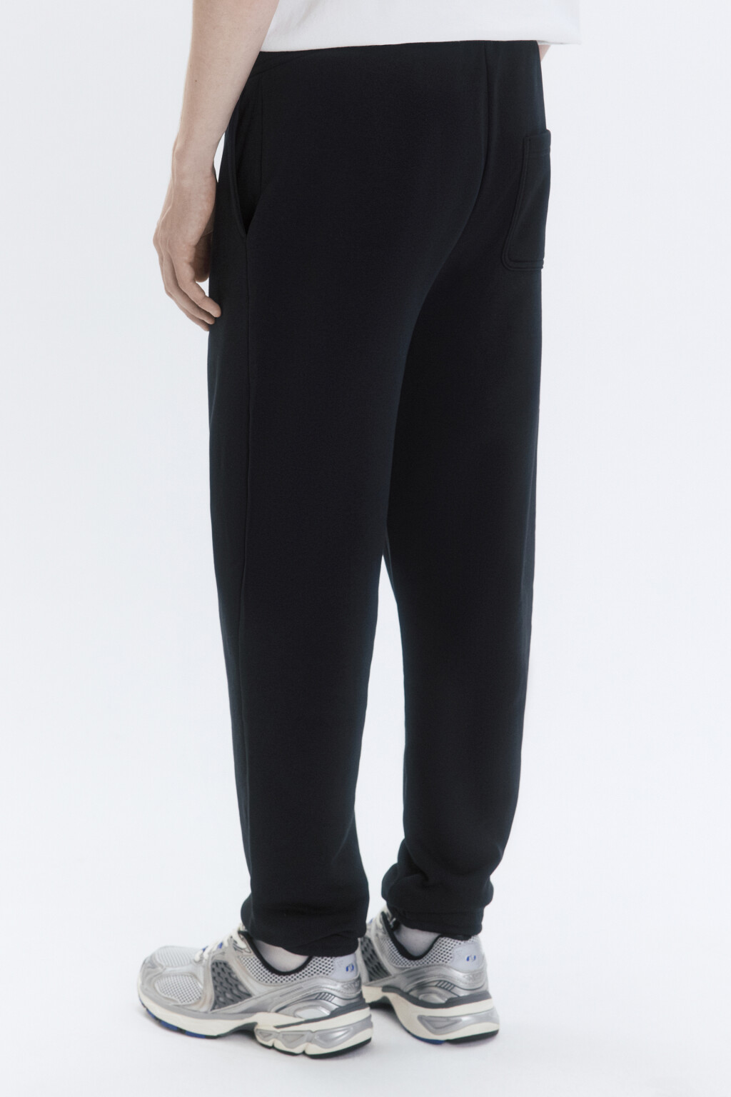 Брюки-джоггеры трикотажные без утепления - цвет черный - 4