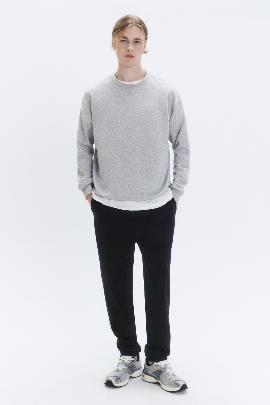 Брюки-джоггеры трикотажные без утепления - цвет черный - 5