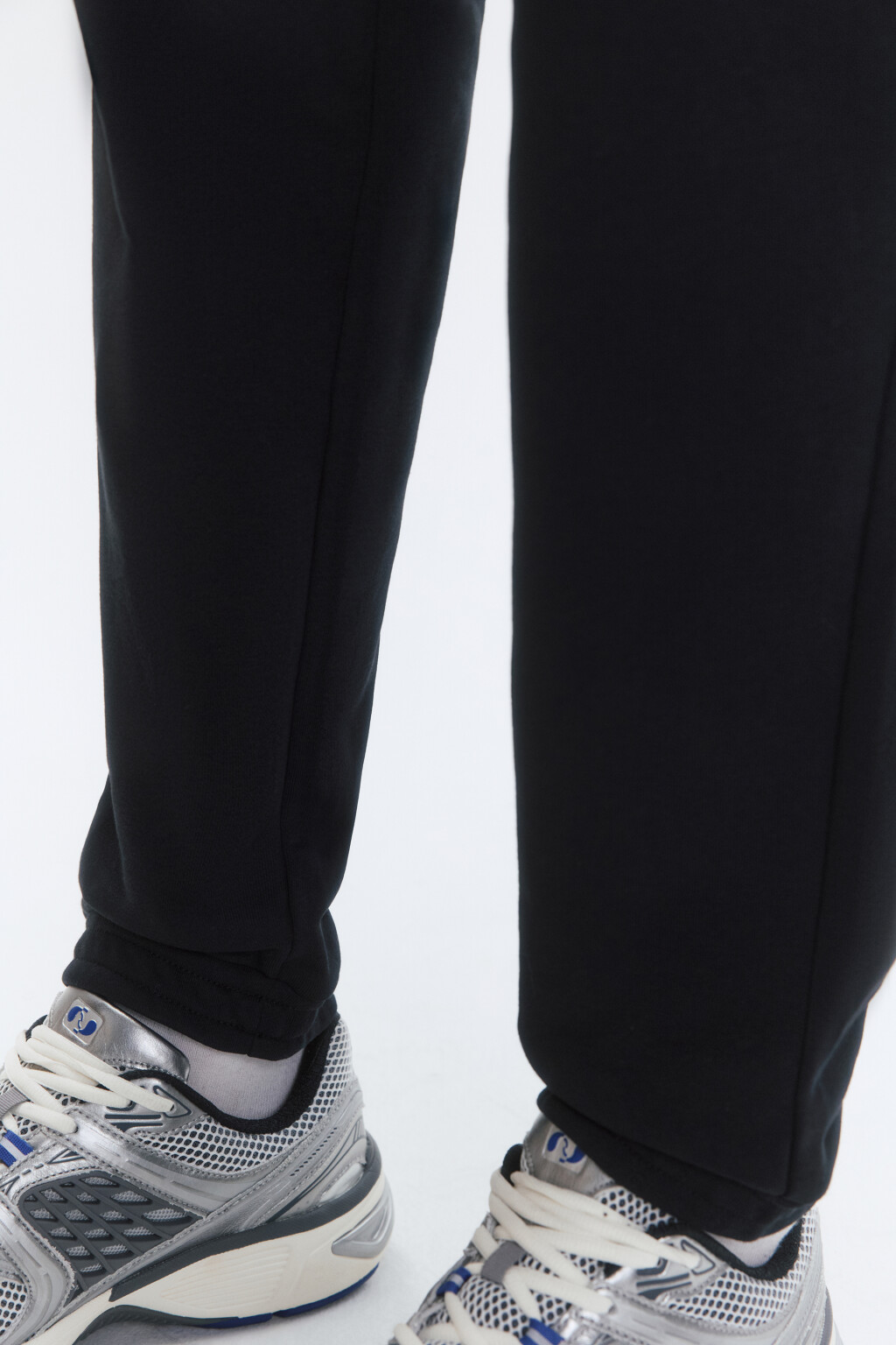 Брюки-джоггеры трикотажные без утепления - цвет черный - 7