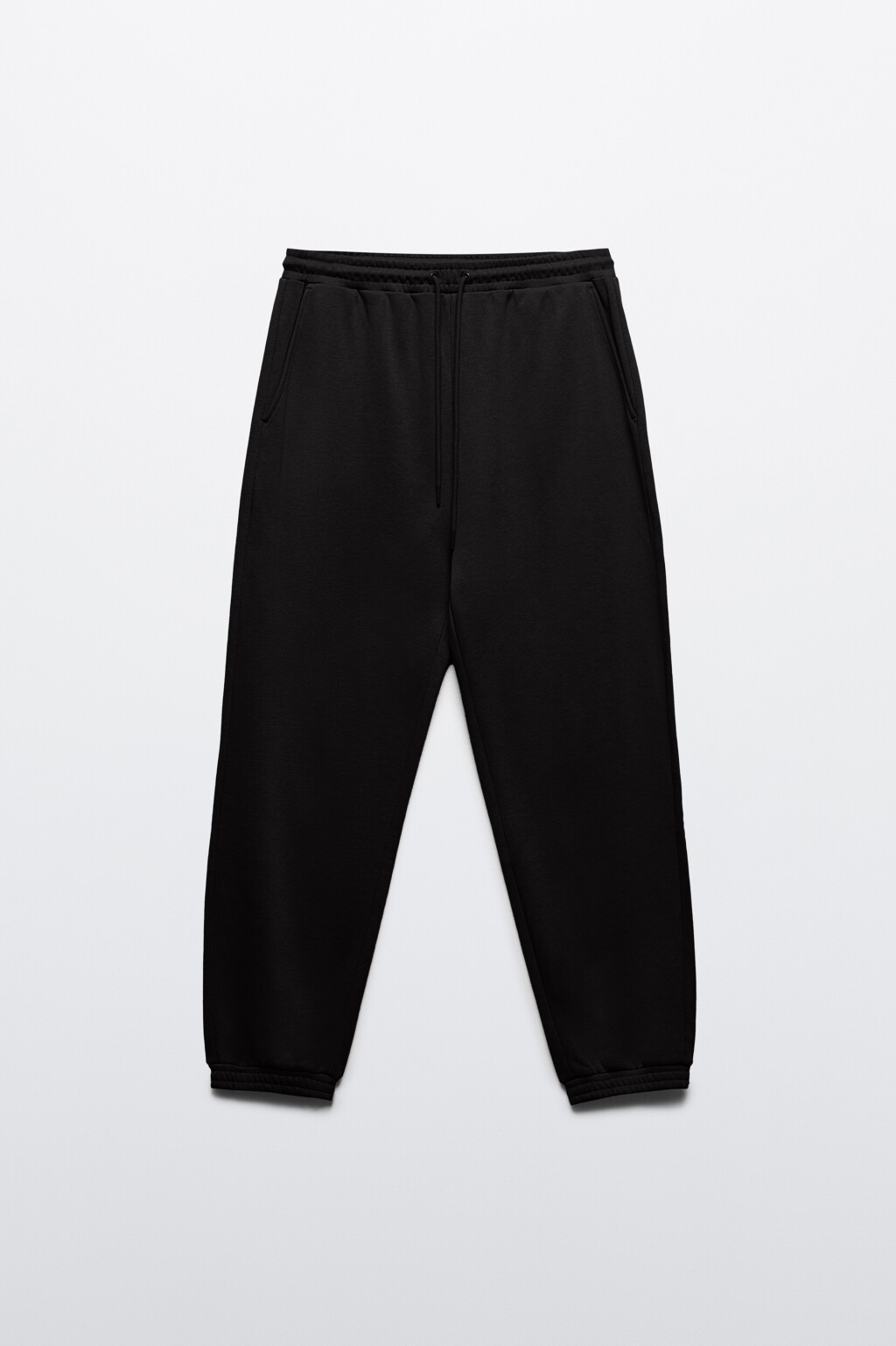 Брюки-джоггеры базовые из футера - цвет черный - 7