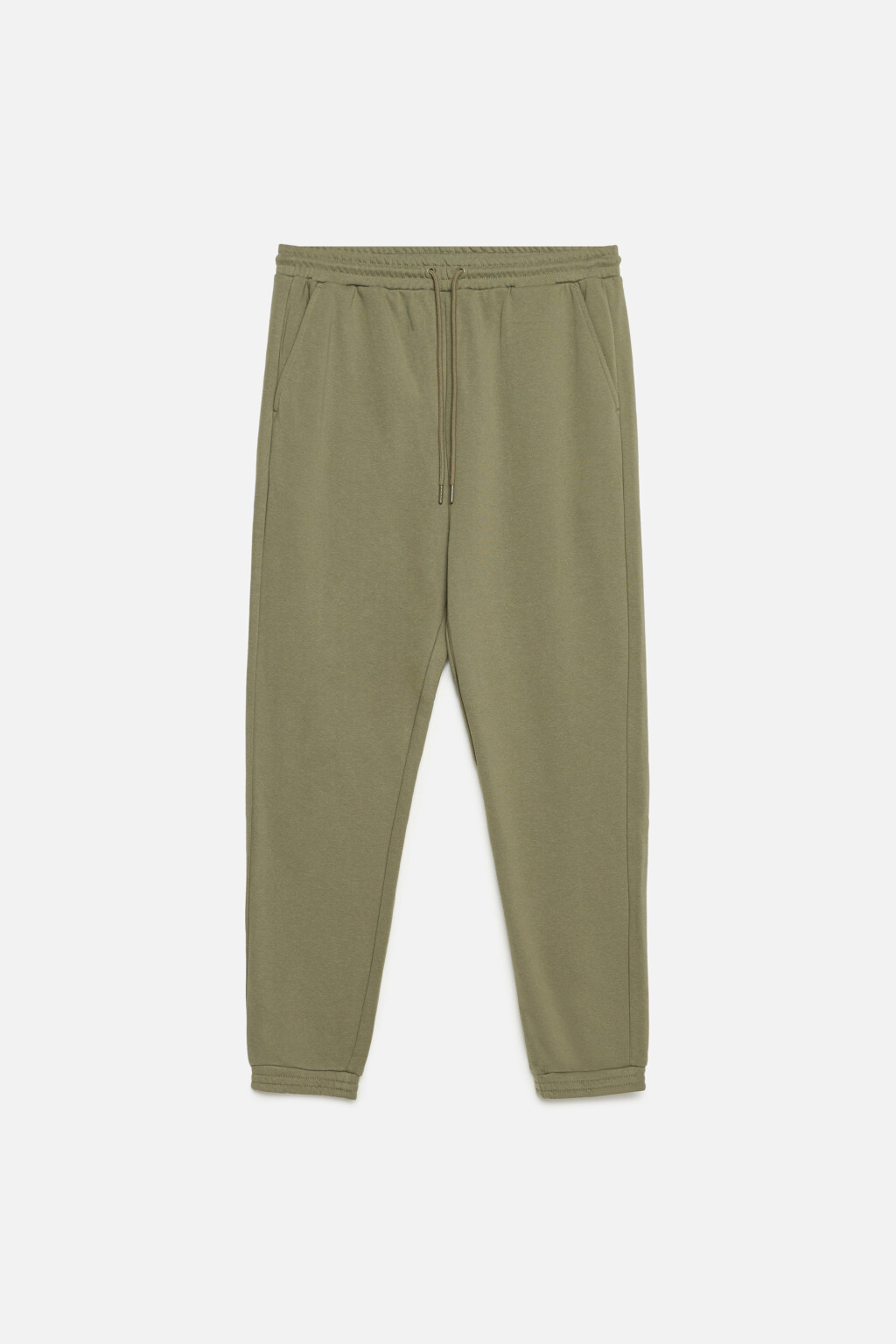 Брюки-джоггеры трикотажные без утепления - цвет зеленый - 8
