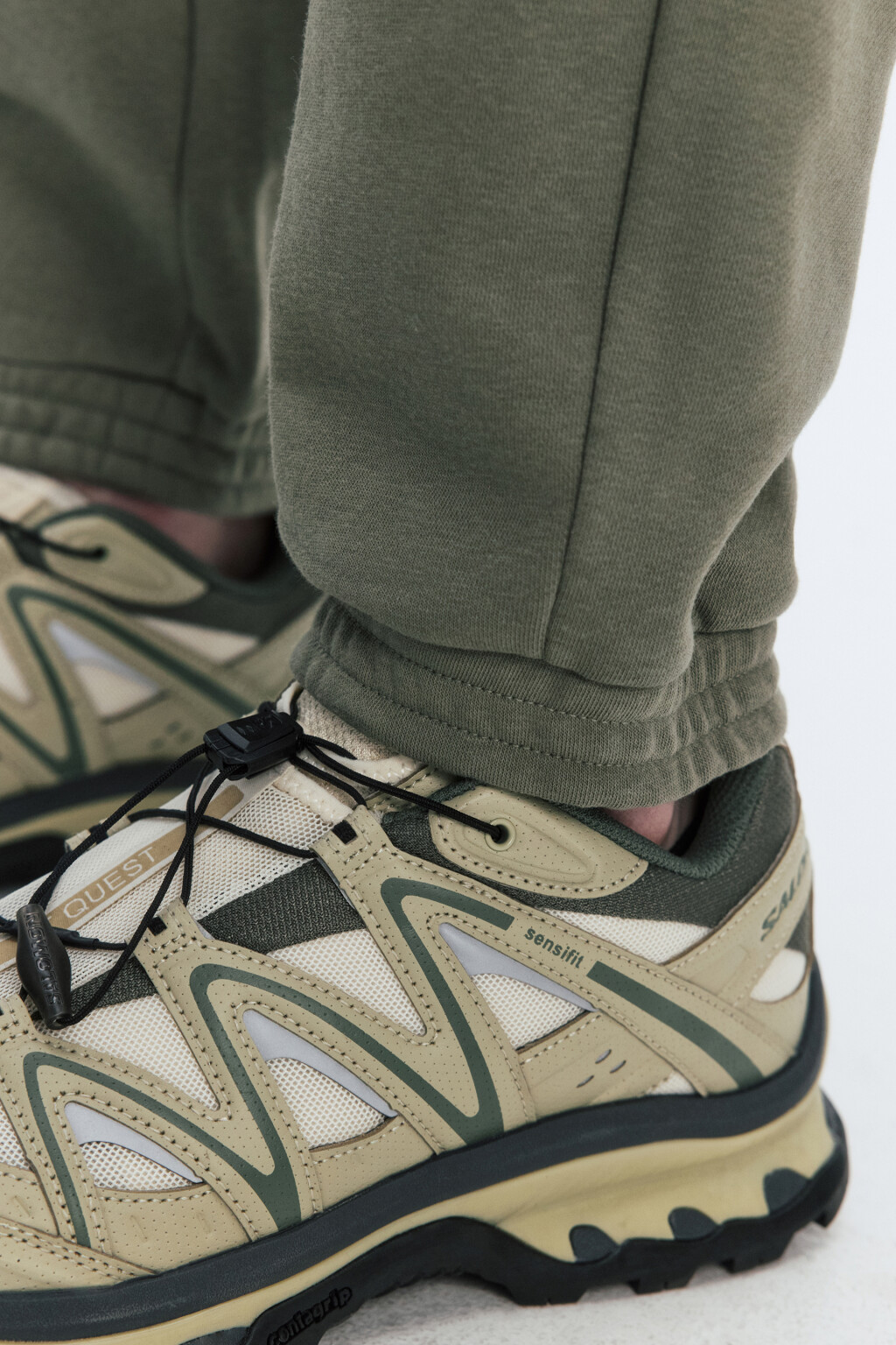 Брюки-джоггеры трикотажные без утепления - цвет зеленый - 7