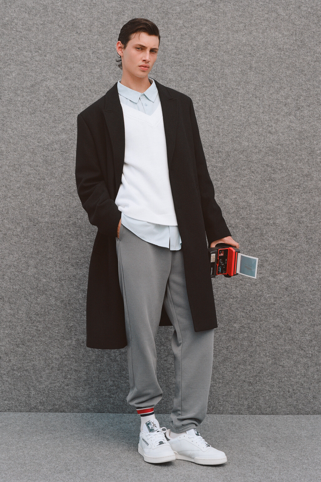 Брюки-джоггеры трикотажные без утепления - цвет серый - 8