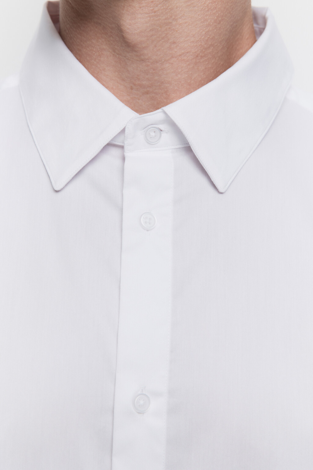 Рубашка slim приталенная в классических цветах - цвет белый - 5