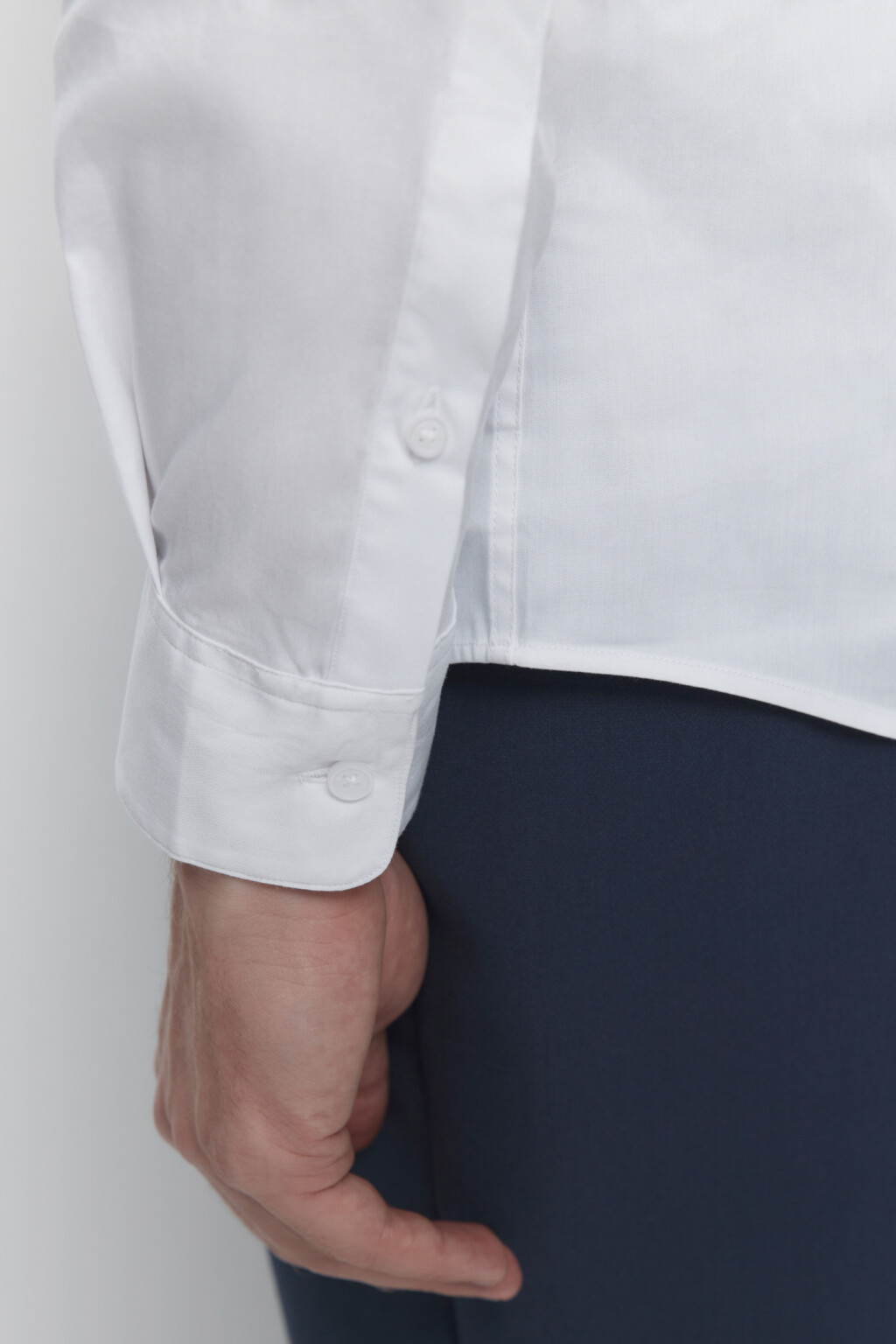 Рубашка slim приталенная в классических цветах - цвет белый - 6