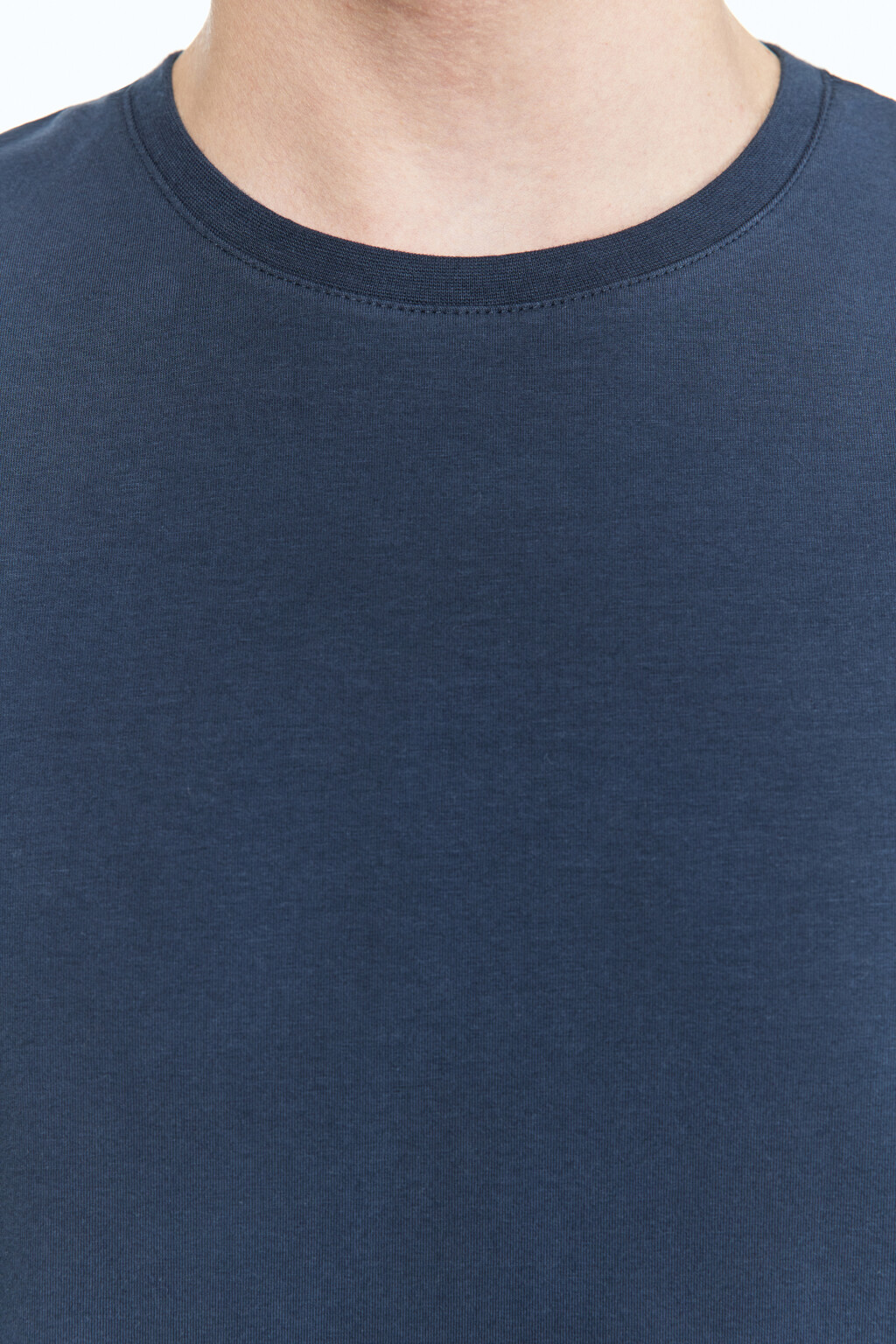 Футболка хлопковая базовая - цвет синий - 6