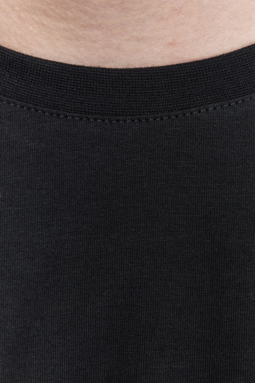 Футболка хлопковая базовая - цвет черный - 8