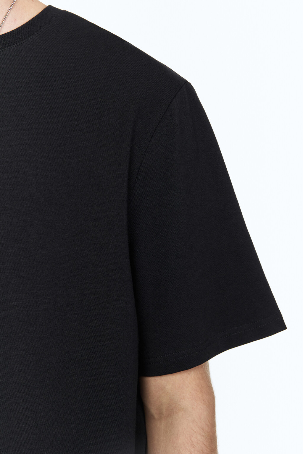 Футболка хлопковая базовая - цвет черный - 9
