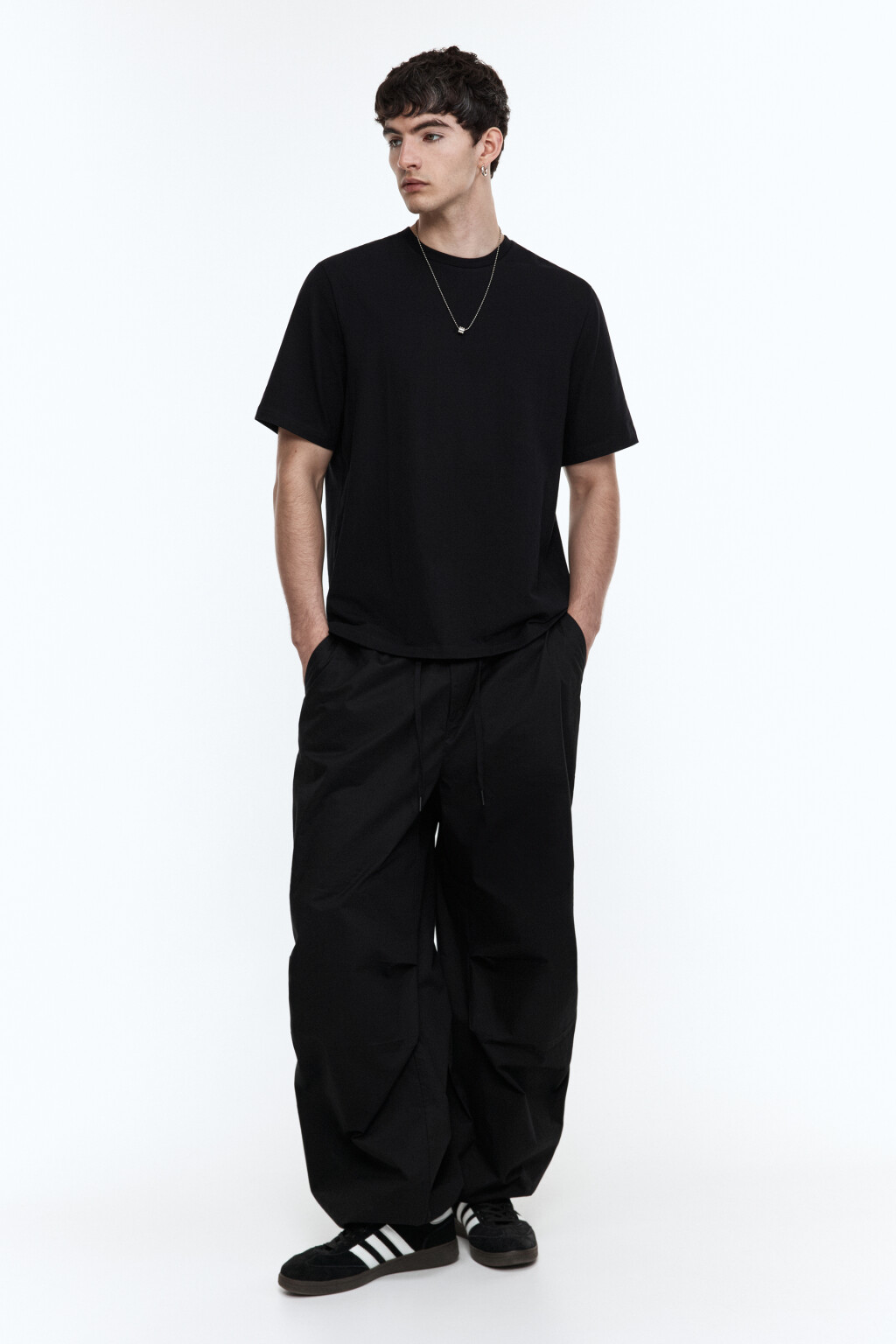 Футболка хлопковая базовая - цвет черный - 5