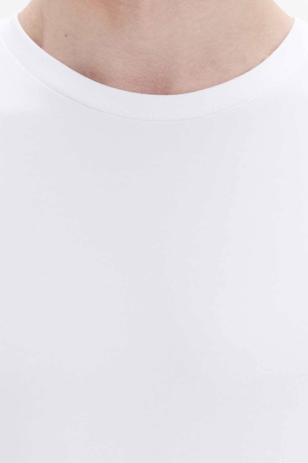 Футболка хлопковая базовая - цвет белый - 5