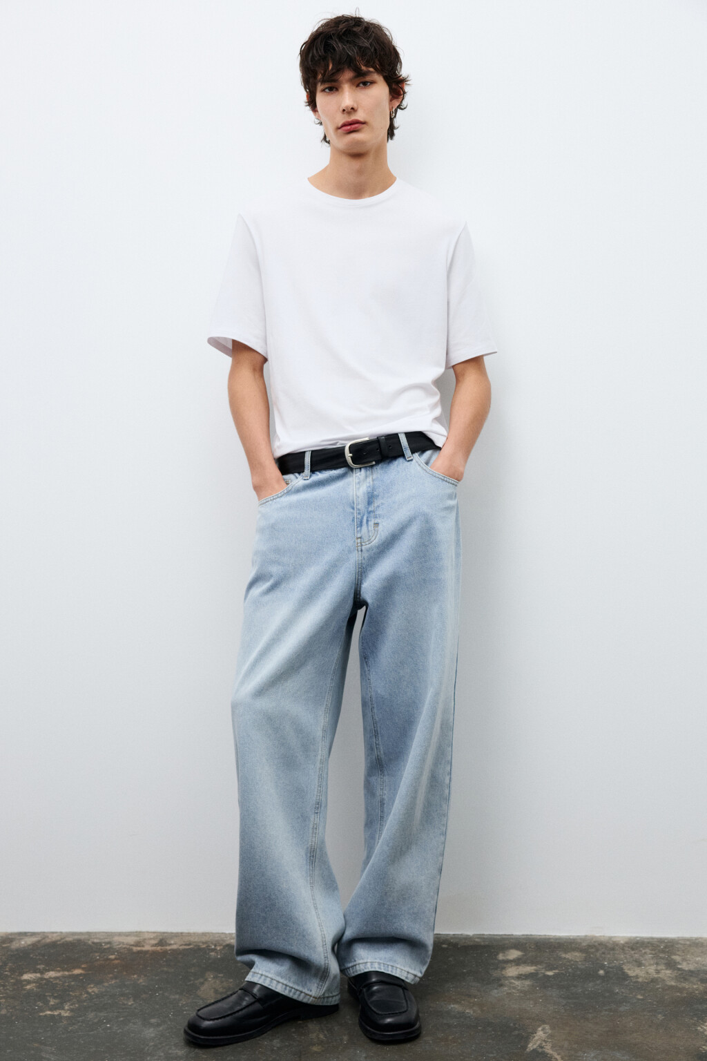 Футболка хлопковая базовая - цвет белый - 2