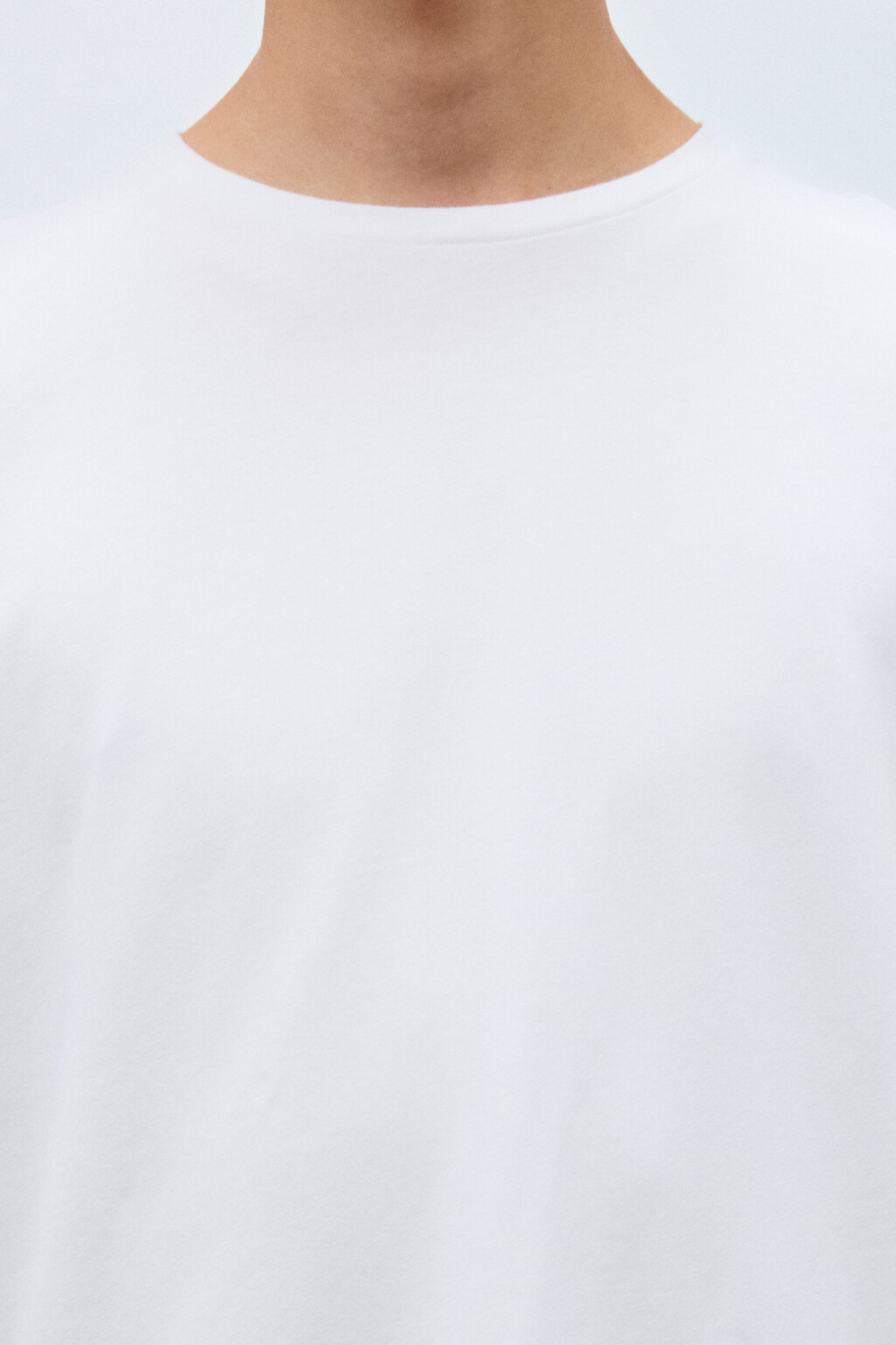 Футболка хлопковая базовая - цвет белый - 6
