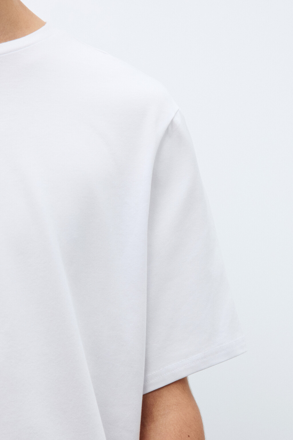 Футболка хлопковая базовая - цвет белый - 7