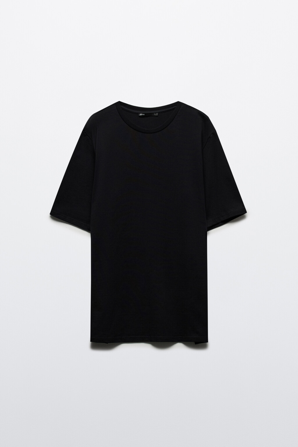 Футболка хлопковая базовая - цвет черный - 7