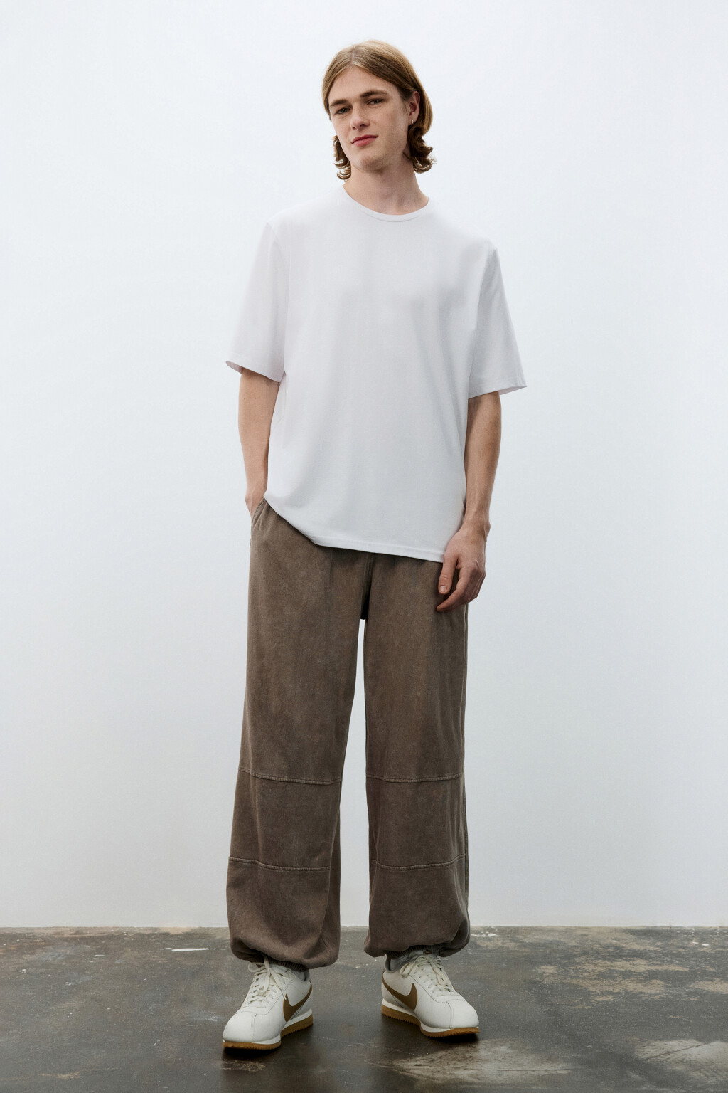 Футболка хлопковая базовая - цвет белый - 4