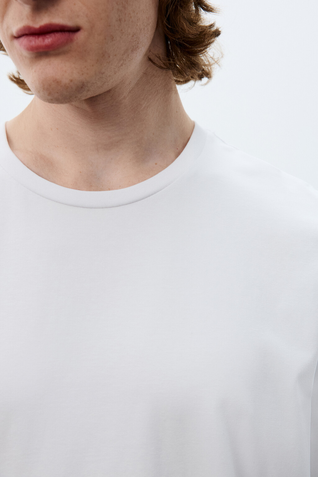 Футболка хлопковая базовая - цвет белый - 5