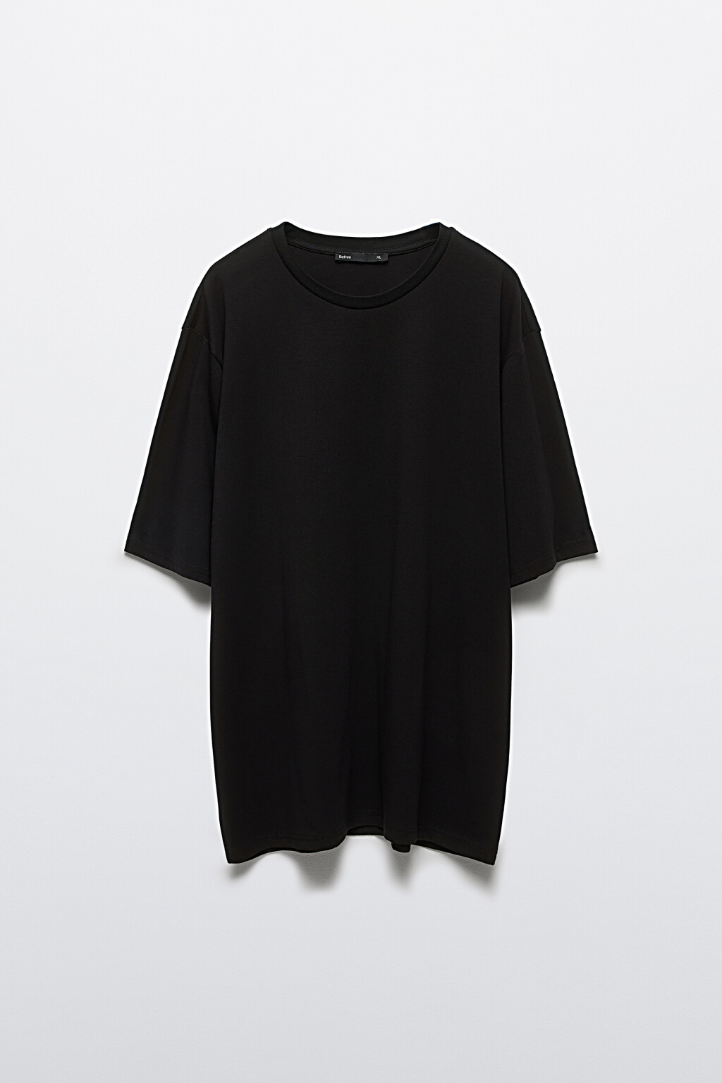 Футболка хлопковая базовая - цвет черный - 7