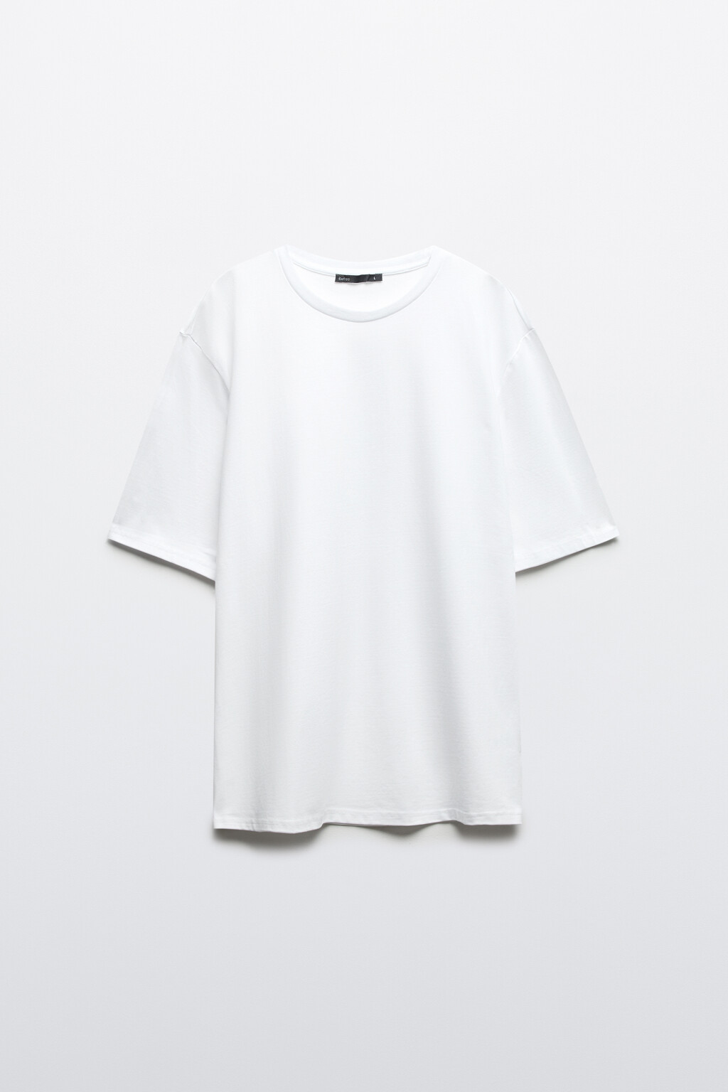 Футболка хлопковая базовая - цвет белый - 1