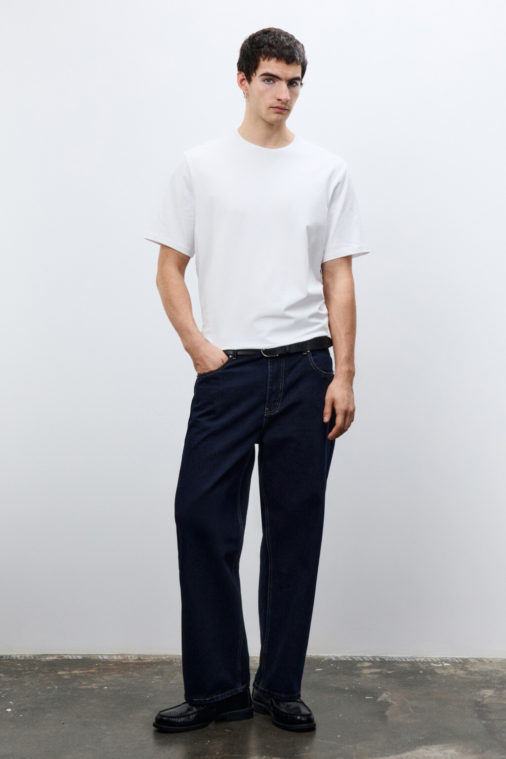 Футболка хлопковая базовая - цвет белый - 4