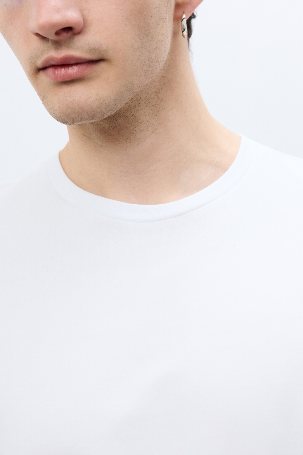 Футболка хлопковая базовая - цвет белый - 5