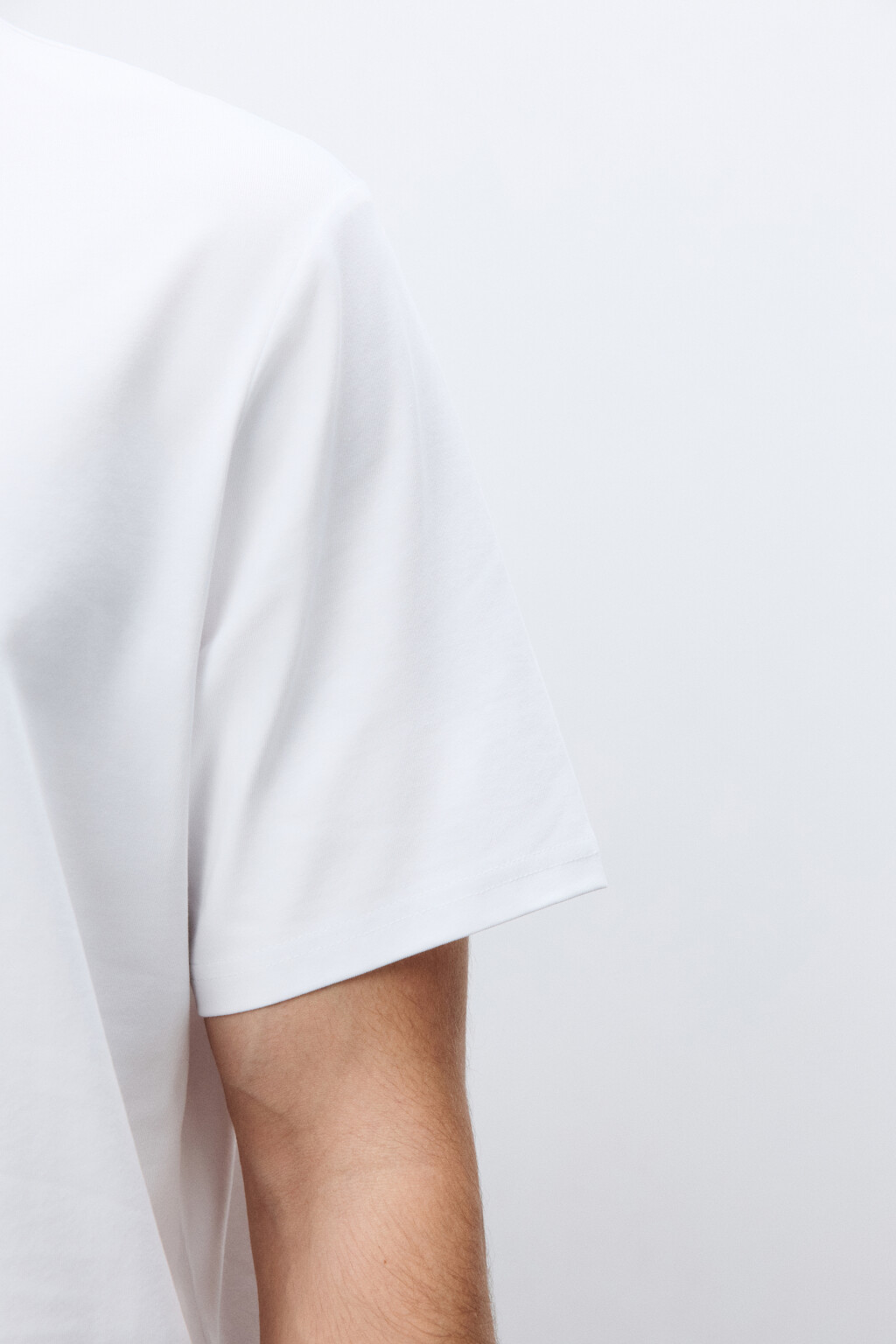 Футболка хлопковая базовая - цвет белый - 6