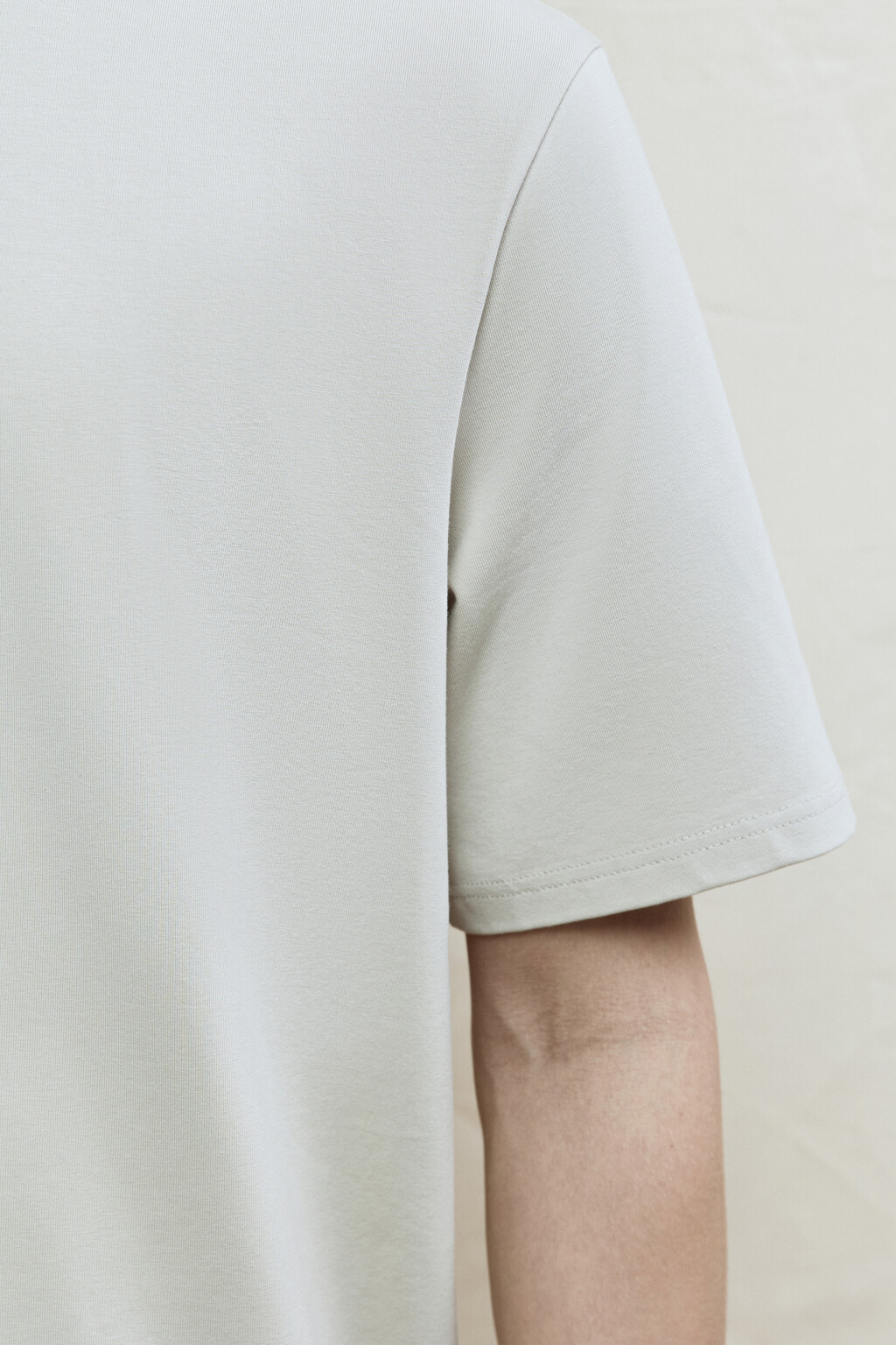Футболка хлопковая базовая - цвет бежевый - 7