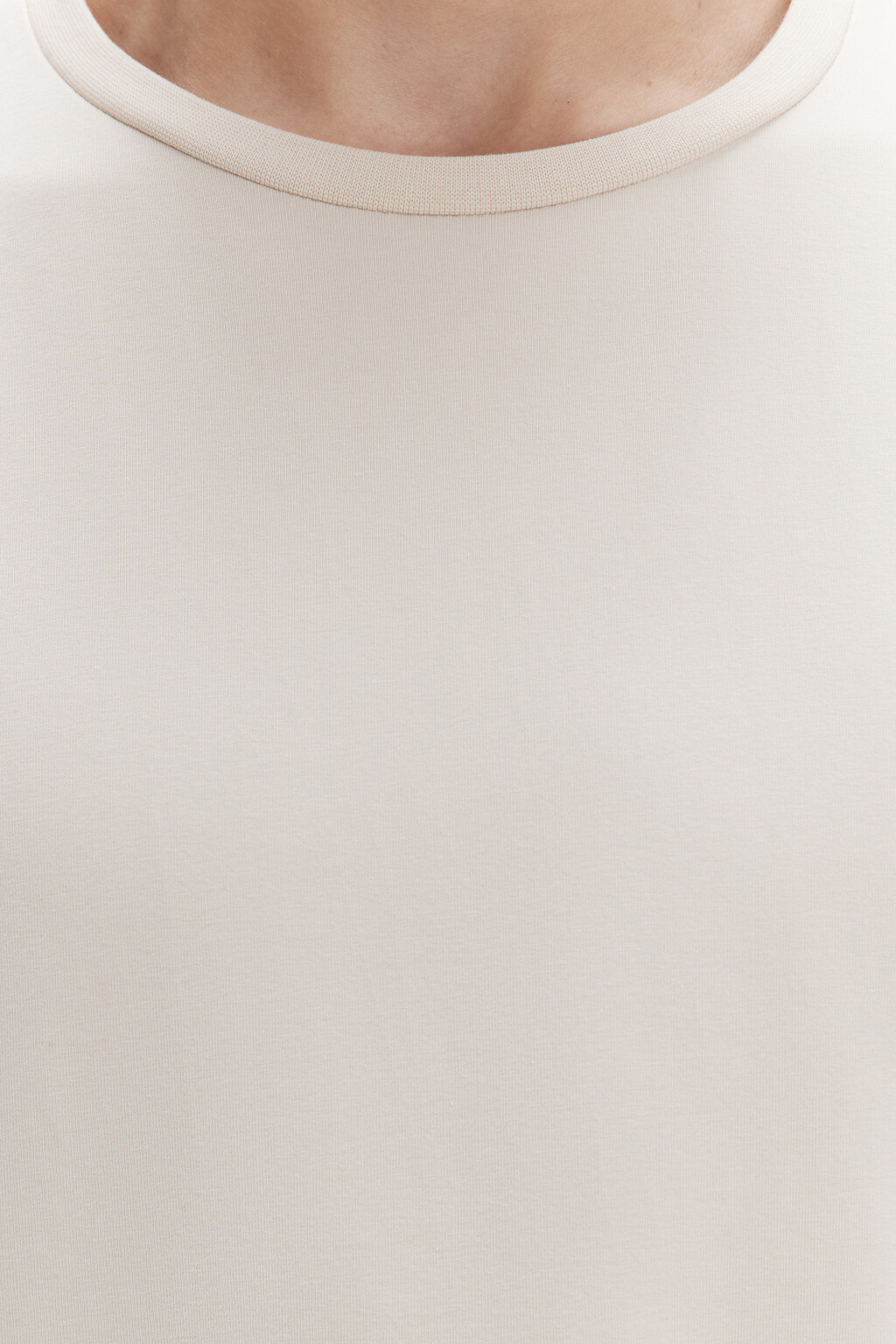 Футболка хлопковая базовая - цвет бежевый - 5