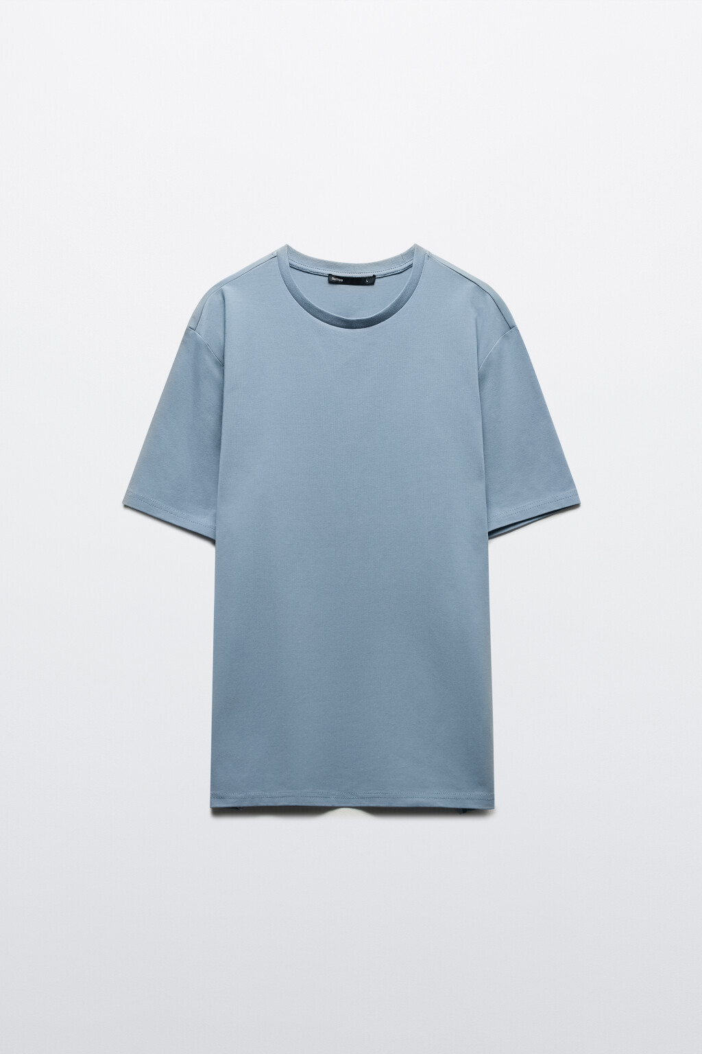 Футболка хлопковая базовая - цвет голубой - 7