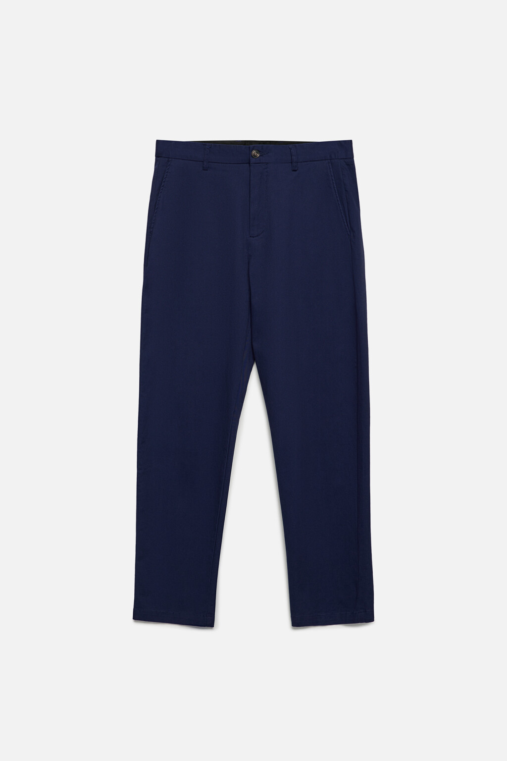 Брюки-чинос костюмные из твиловой ткани - цвет синий - 7