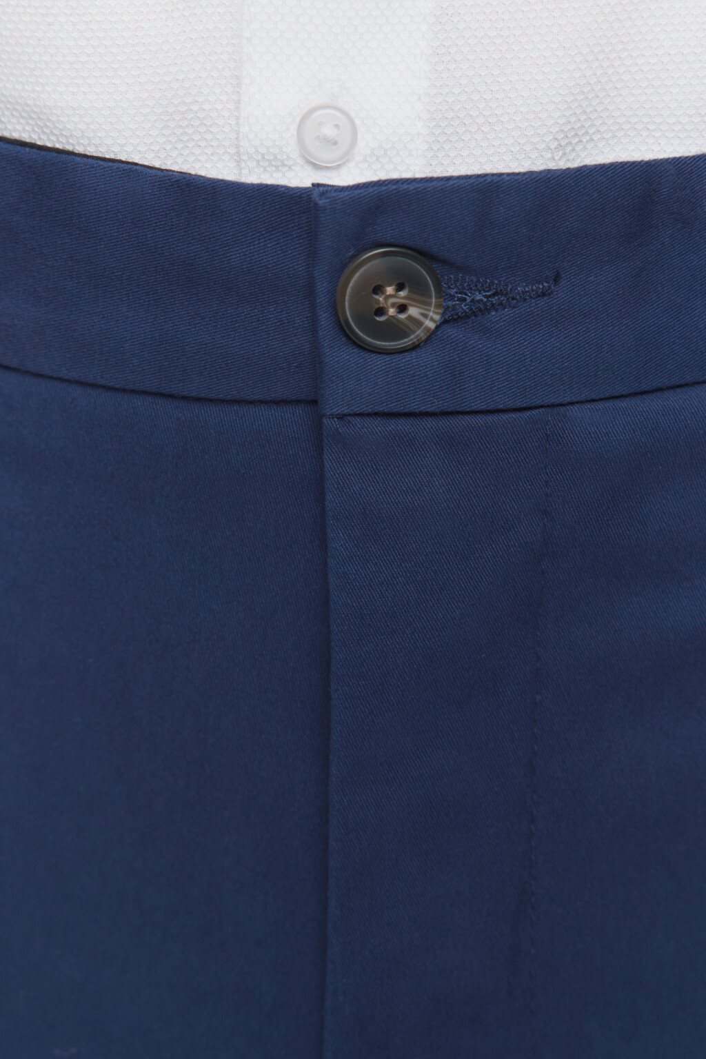 Брюки-чинос костюмные из твиловой ткани - цвет синий - 5
