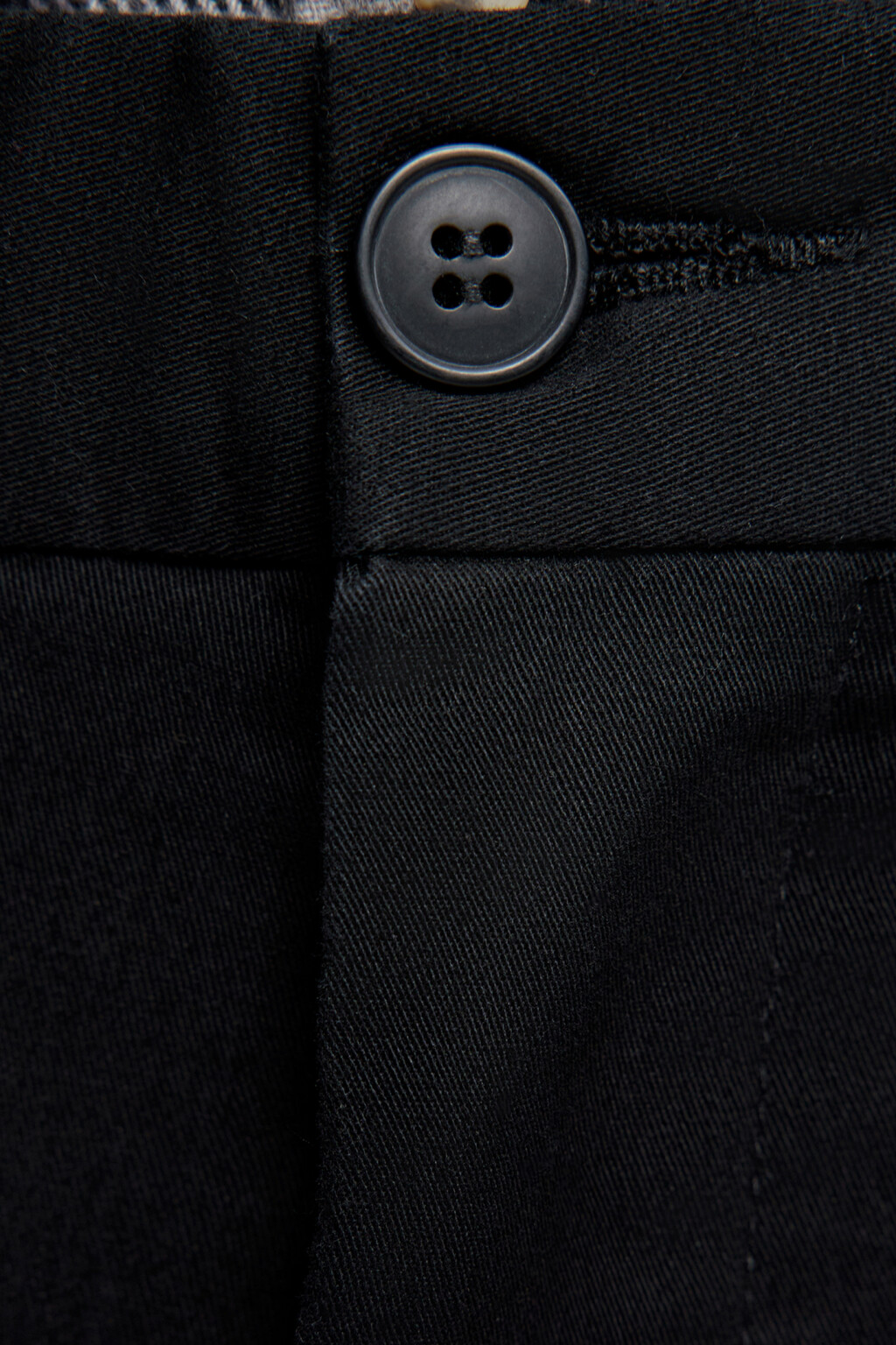 Брюки-чинос костюмные из твиловой ткани - цвет черный - 5