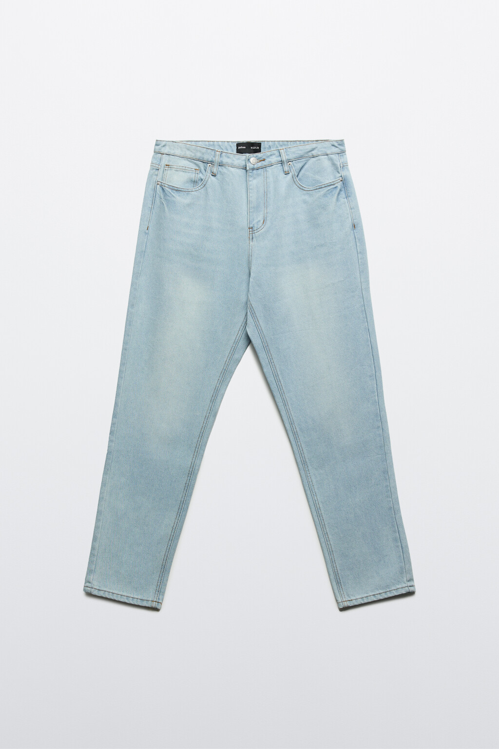 Джинсы зауженные базовые - цвет голубой - 1