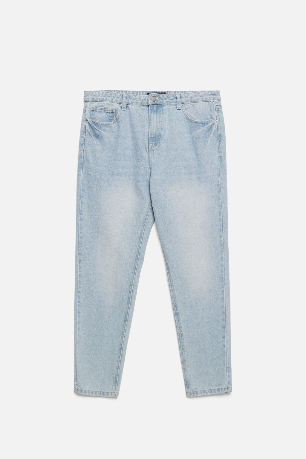 Джинсы tapered зауженные со средней посадкой - цвет голубой - 7