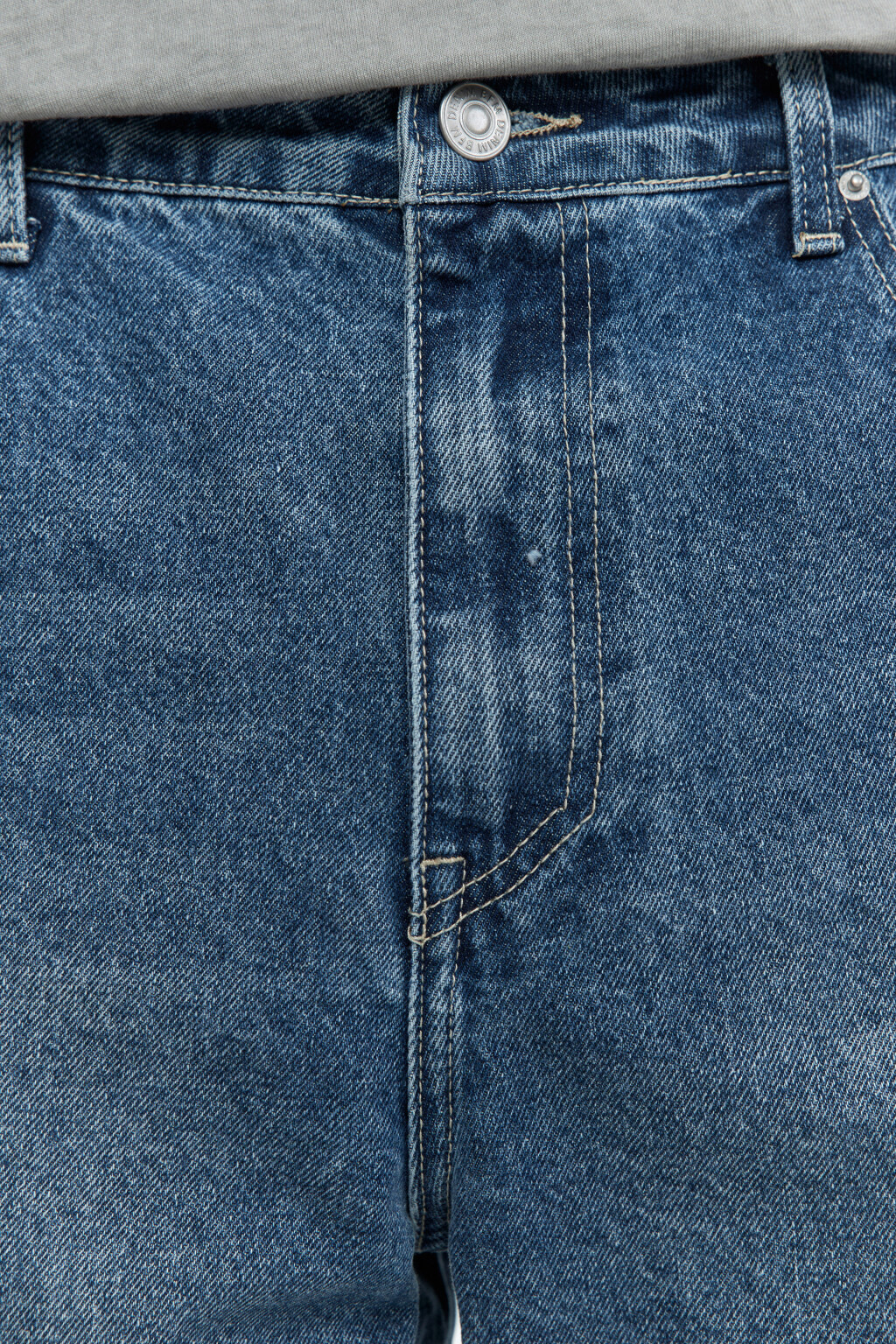 Джинсы зауженные базовые со средней посадкой - цвет голубой - 6