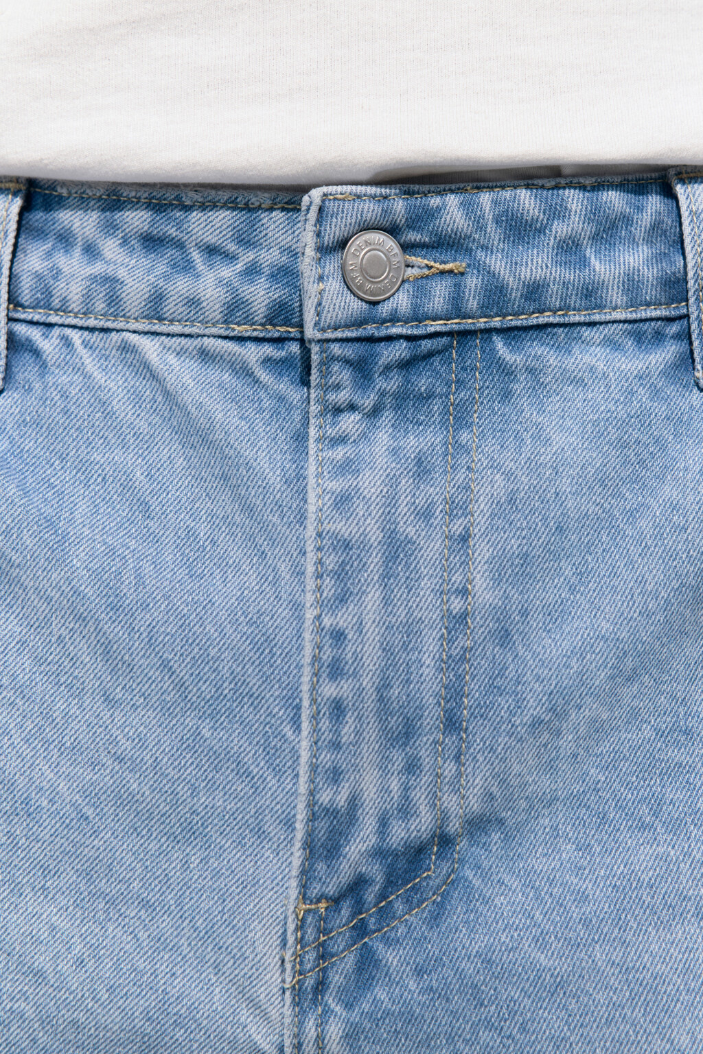 Джинсы tapered зауженные со средней посадкой - цвет голубой - 6